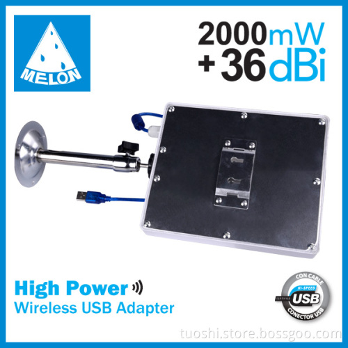 USB WiFi 150Mbps RT3070 chipset,2000mW outdoor 36dBi ,support win10,Melon N9